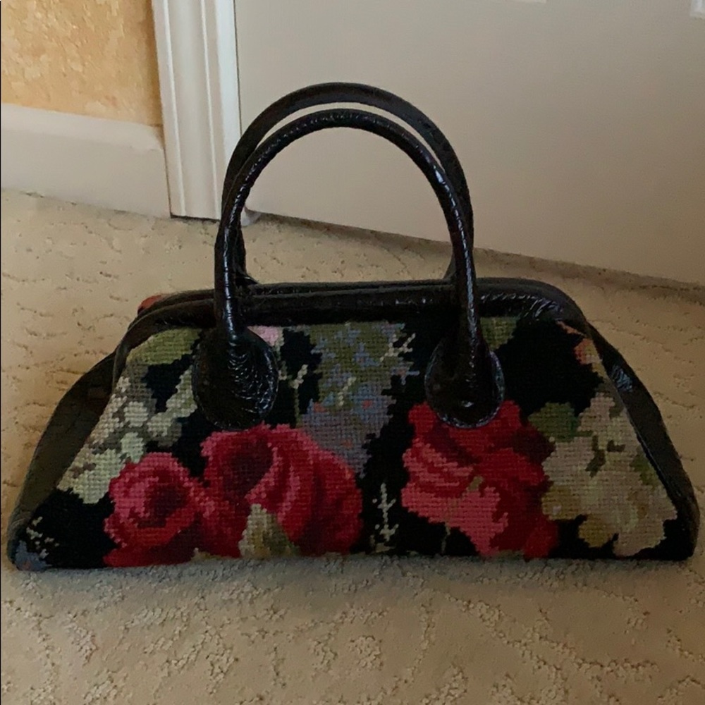 Clever Carriage Company small Needlepoint Bag